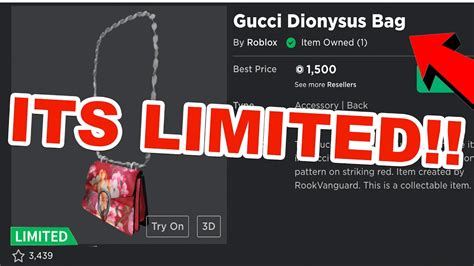 gucci dionysus bag limited roblox|How To Get The Gucci Dionysus Bag With Bee In Roblox.